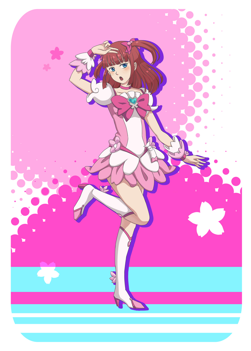 ushiromiya ange and cure blossom (precure and 2 more) drawn by yuta_(hoshiuta)