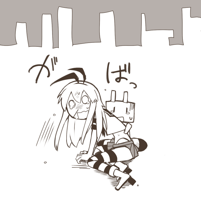 shimakaze and rensouhou-chan (kantai collection) drawn by nns_(sobchan)