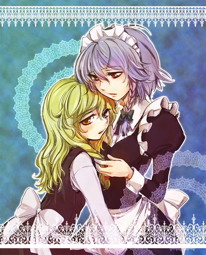 kirisame marisa and izayoi sakuya (touhou) drawn by matilda_(matildax)