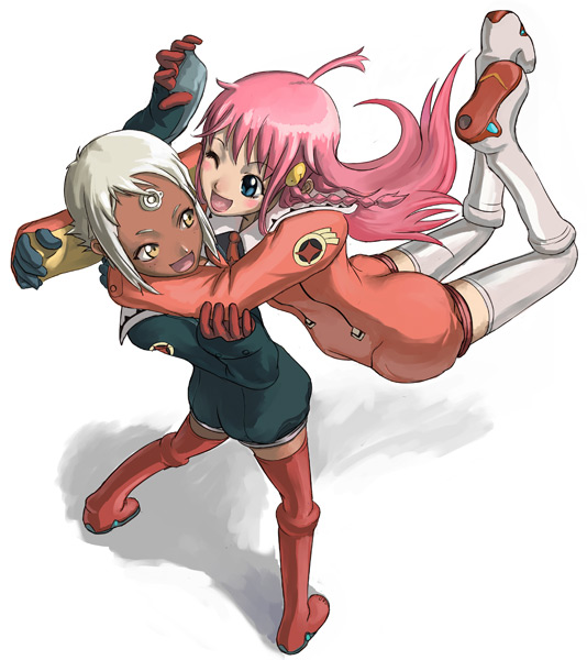 nono and lal'c mellk mal (top wo nerae! and 1 more) drawn by tea_(nakenashi)