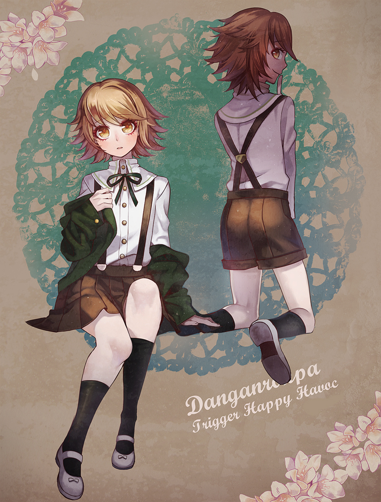 fujisaki chihiro (danganronpa and 1 more) drawn by lino_chang