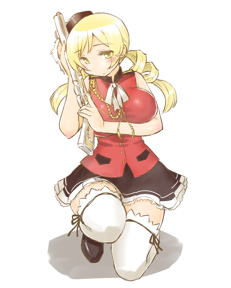 tomoe mami and sento isuzu (mahou shoujo madoka magica and 1 more) drawn by kogaku_kazuya