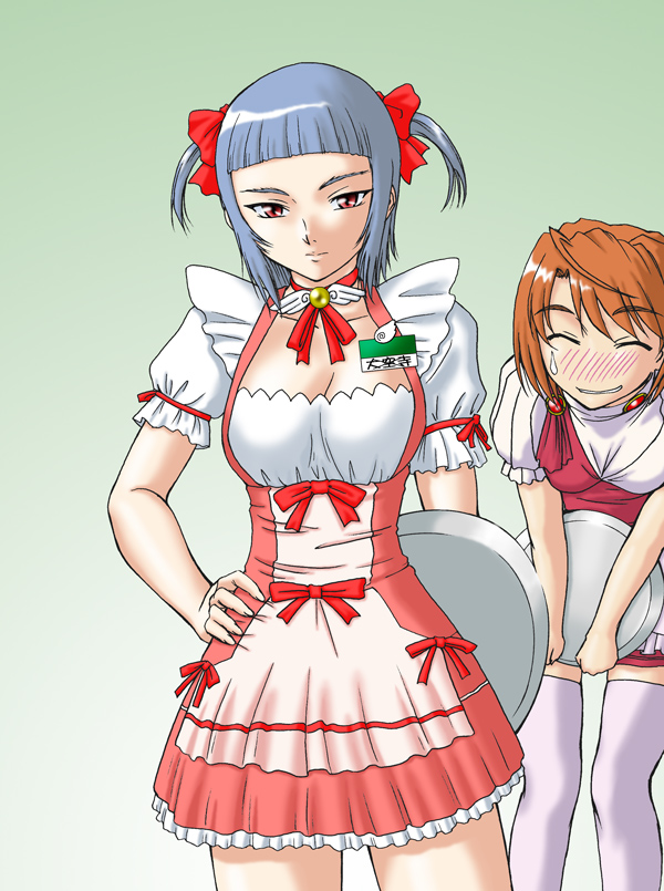 tokiha mai and miyu greer (my-hime) drawn by misnon_the_great