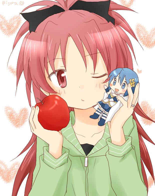 miki sayaka and sakura kyoko (mahou shoujo madoka magica) drawn by isora