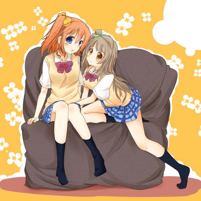 minami kotori and kosaka honoka (love live! and 1 more) drawn by sasahara_wakaba