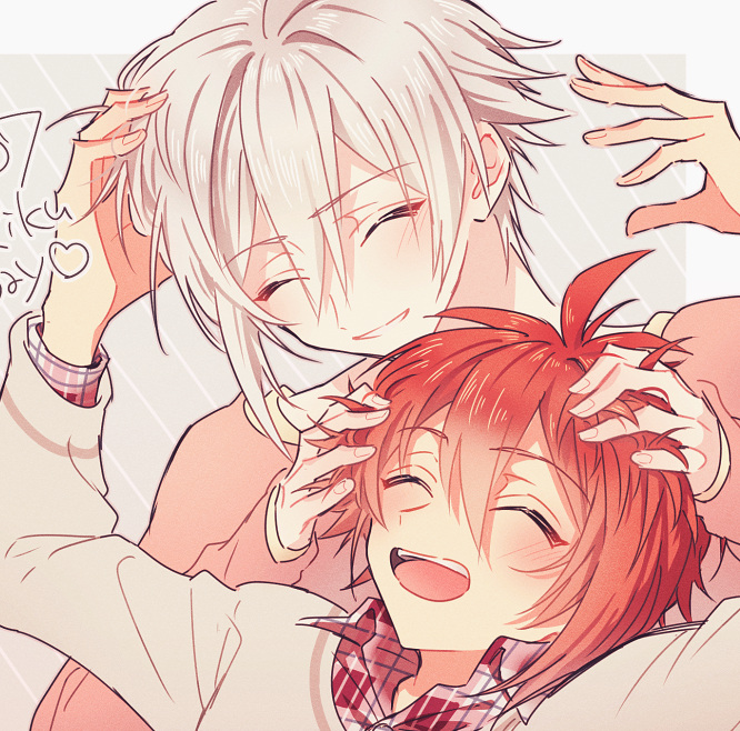nanase riku and kujou tenn (idolish7) drawn by gatogalu