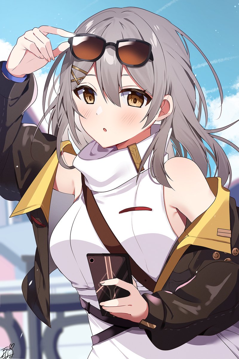 trailblazer and stelle (honkai and 1 more) drawn by omuretsu