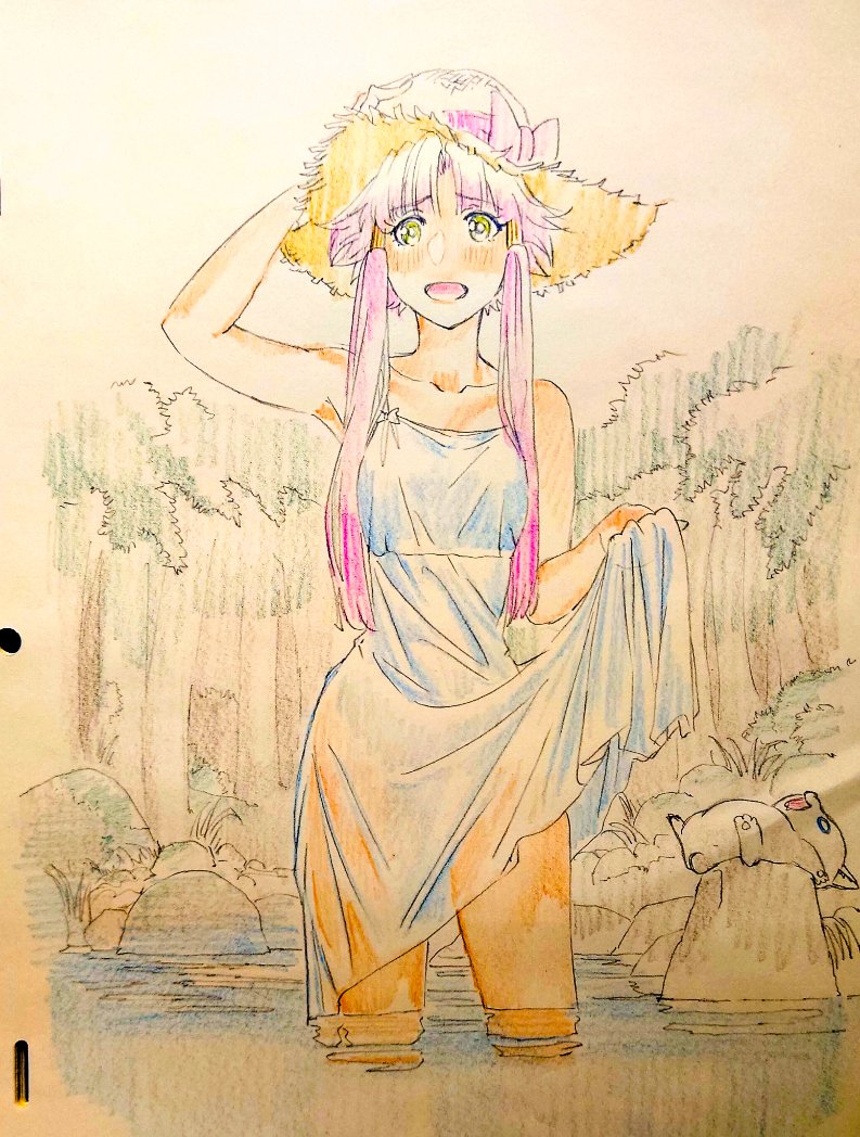 mizunashi akari and aria pokoteng (aria) drawn by cwind