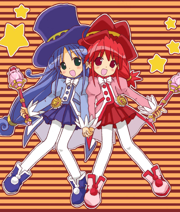 fine and rein (fushigiboshi no futago hime) drawn by haikuro