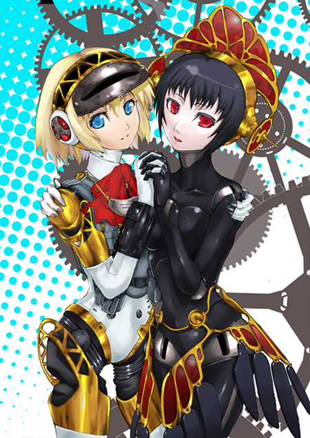aigis and metis (persona and 2 more) drawn by yuunagi_(seventh_heaven)