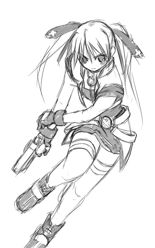 teana lanster and cross mirage (lyrical nanoha and 1 more) drawn by yuuka_(o.t.kingdom)