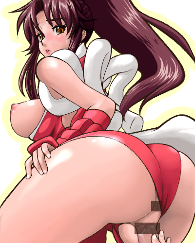 shiranui mai (the king of fighters and 1 more) drawn by fjt_(fjym2)