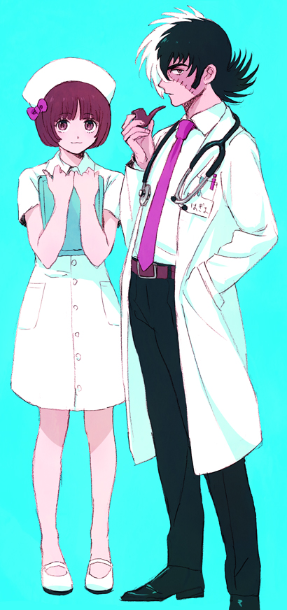 black jack and pinoko (black jack) drawn by akiyama_enma