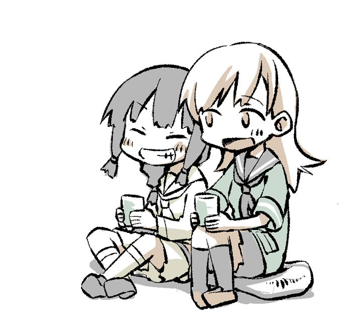 kitakami and ooi (kantai collection) drawn by konno_akikaze