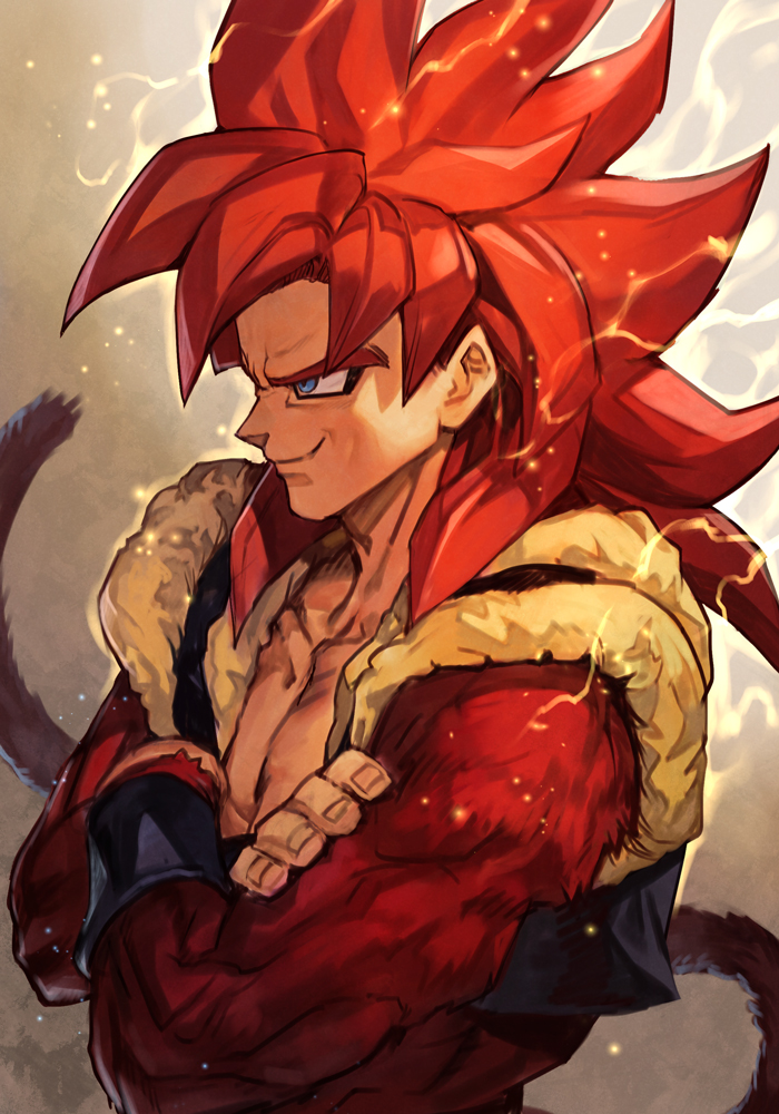 gogeta (dragon ball and 1 more) drawn by hungry_clicker