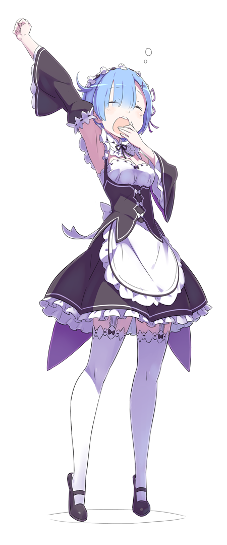 rem (re:zero kara hajimeru isekai seikatsu) drawn by ootsuka_shin'ichirou