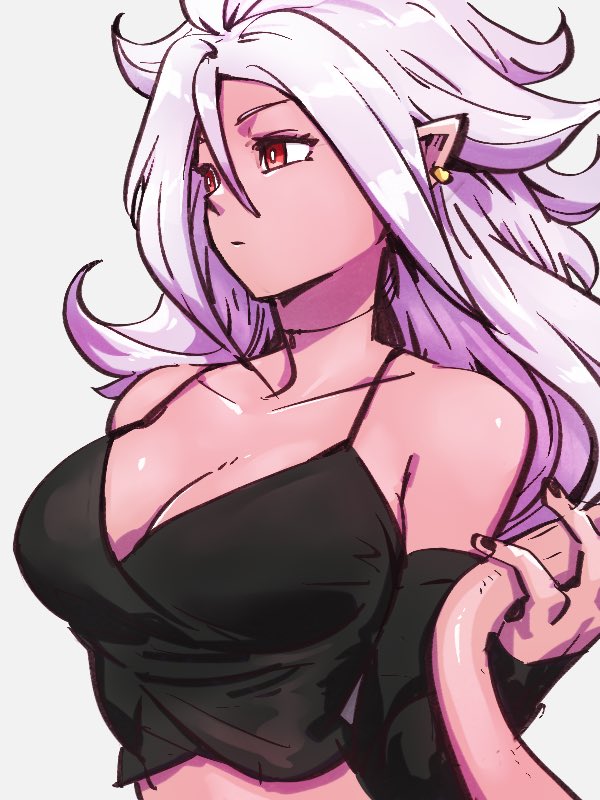 android 21 and majin android 21 (dragon ball and 1 more) drawn by kemachiku