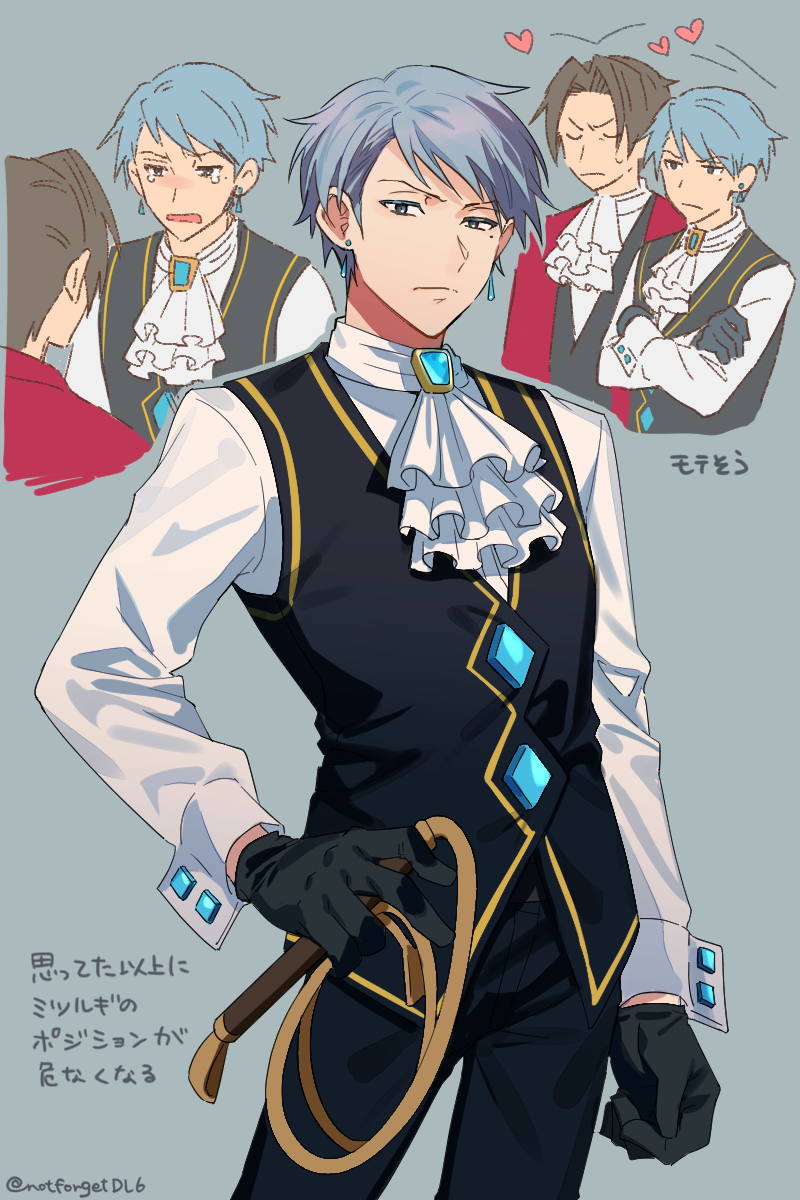 miles edgeworth and franziska von karma (ace attorney) drawn by notforgetdl6