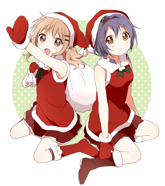 oomuro sakurako and furutani himawari (yuruyuri) drawn by namori