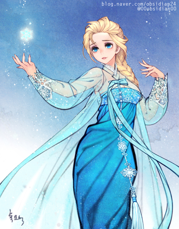 elsa (frozen) drawn by nayoung_wooh