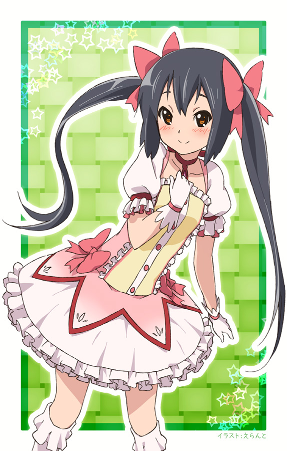 kaname madoka, nakano azusa, and christine marie cabanos (mahou shoujo madoka magica and 1 more) drawn by errant