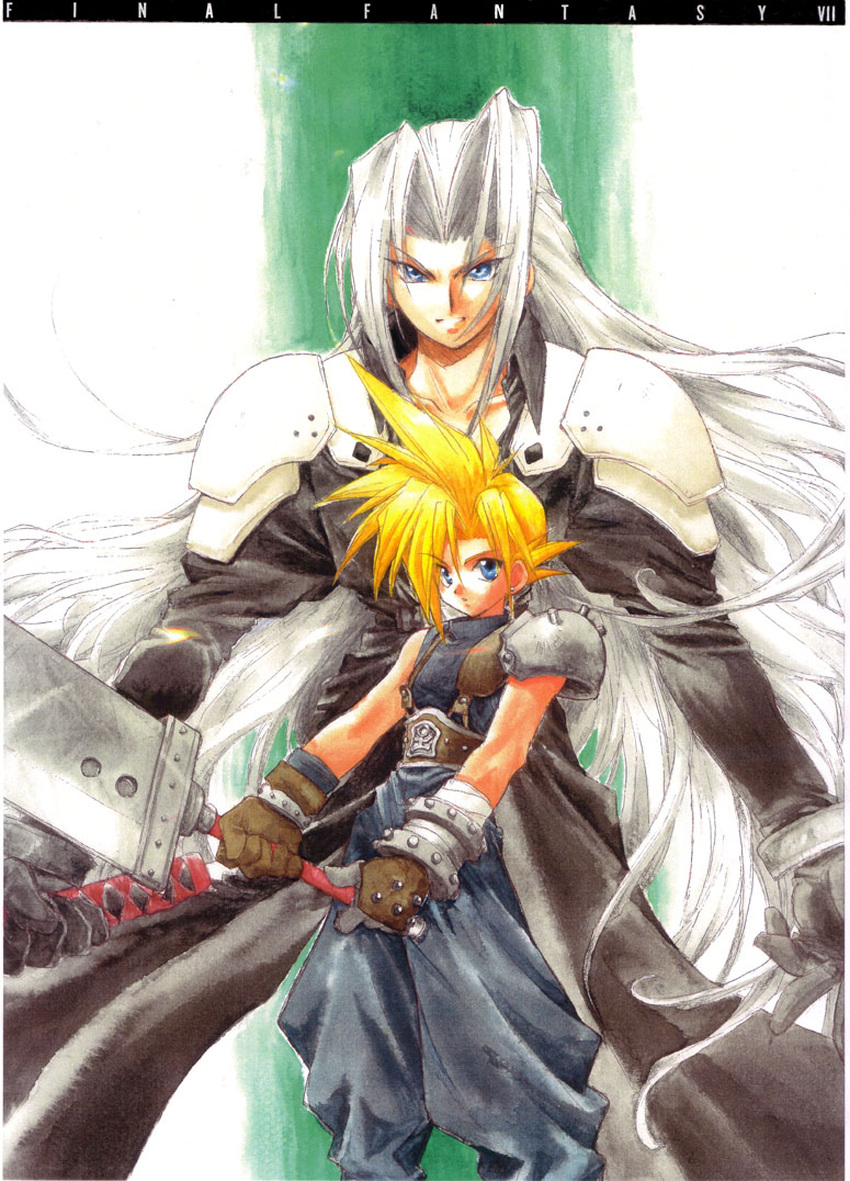 cloud strife and sephiroth (final fantasy and 1 more) drawn by ankokuseijin