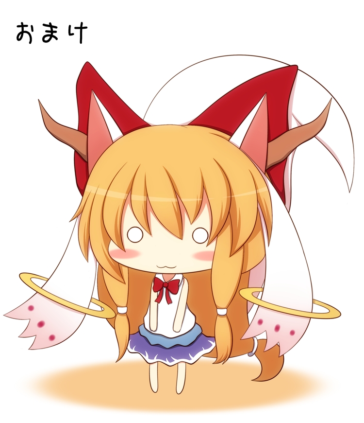ibuki suika and kyubey (touhou and 1 more) drawn by beni_shake