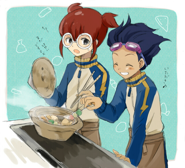 hayami tsurumasa and hamano kaiji (inazuma eleven and 1 more) drawn by barufoa