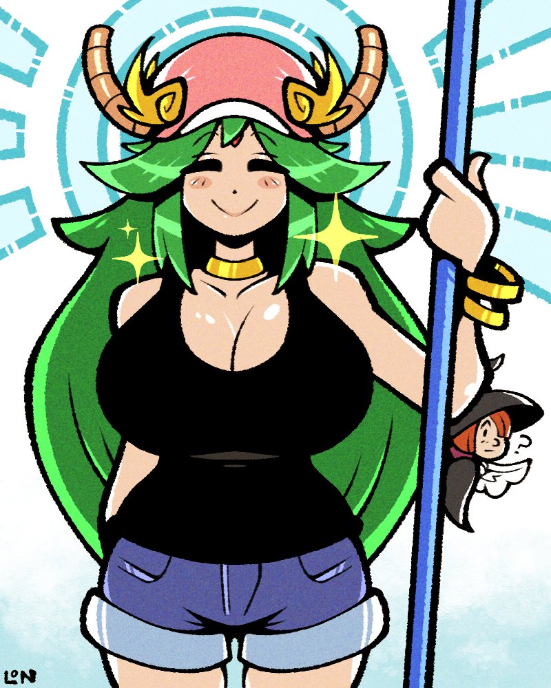 palutena and lucoa (kobayashi-san chi no maidragon and 1 more) drawn by legendofnerd