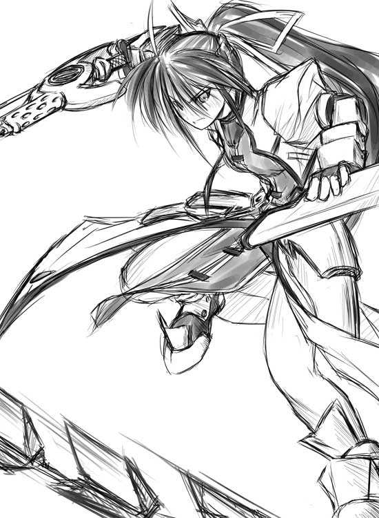 signum and laevatein (lyrical nanoha and 3 more)