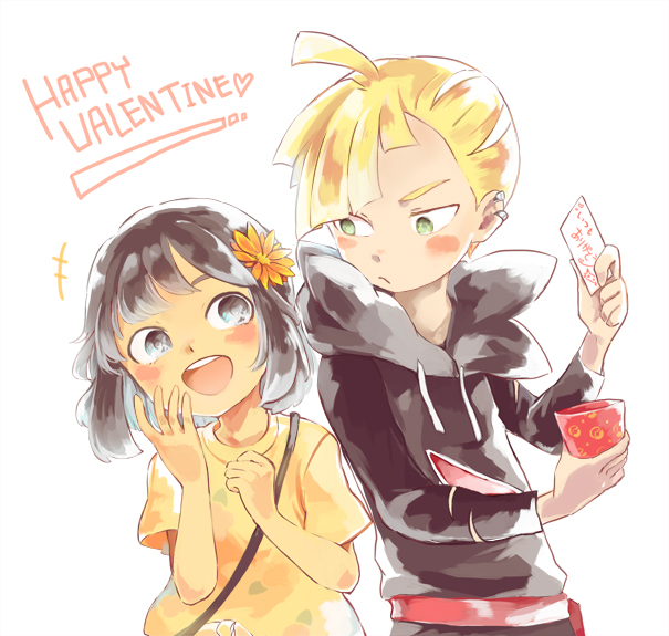 selene and gladion (pokemon and 1 more) drawn by tona_bnkz
