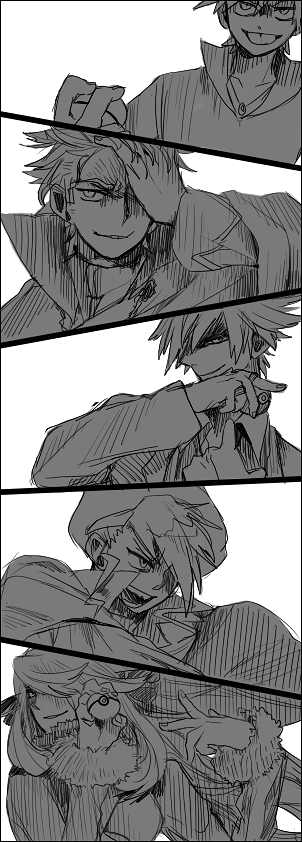 cynthia, blue oak, steven stone, lance, and wallace (pokemon and 4 more) drawn by stone_(shirokanipe_ranran)
