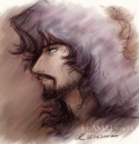 vincent volaju (cowboy bebop and 1 more) drawn by e.k_weaver
