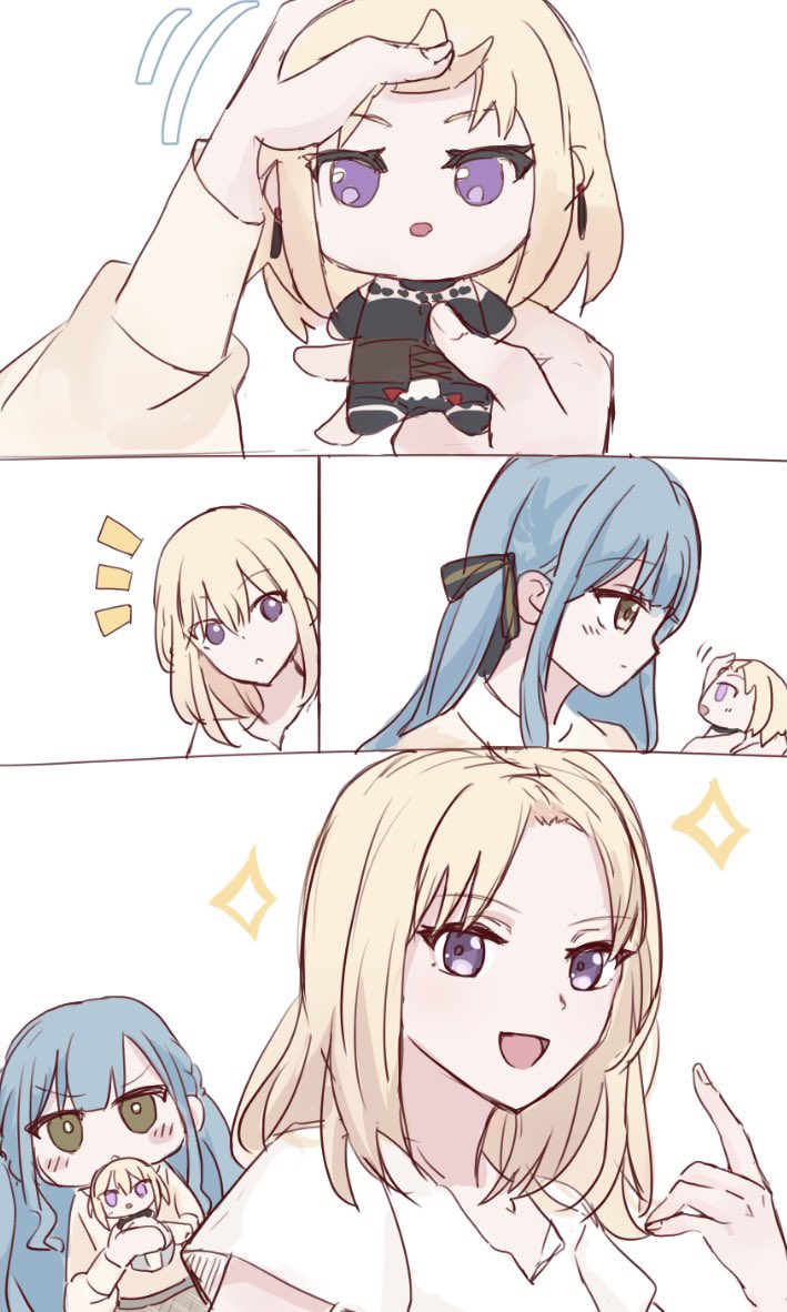 togawa sakiko, misumi uika, and doloris (bang dream! and 1 more) drawn by setou_(bpdne)