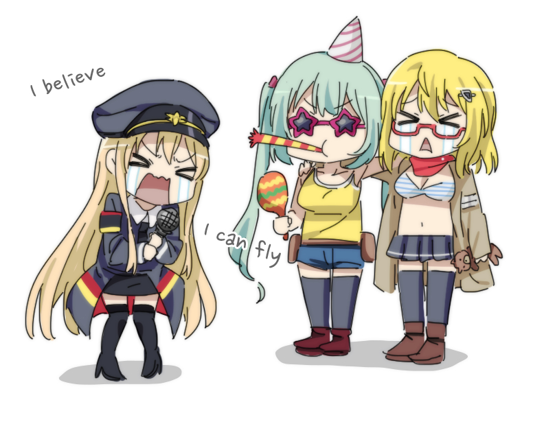 stg44, as val, and micro uzi (girls' frontline) drawn by sidarim