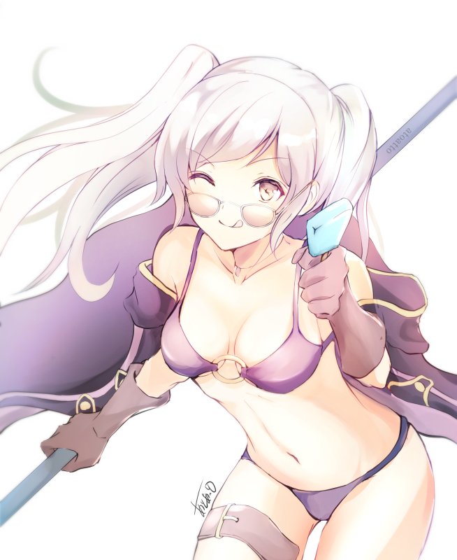 female robin (fire emblem and 2 more) drawn by atoatto