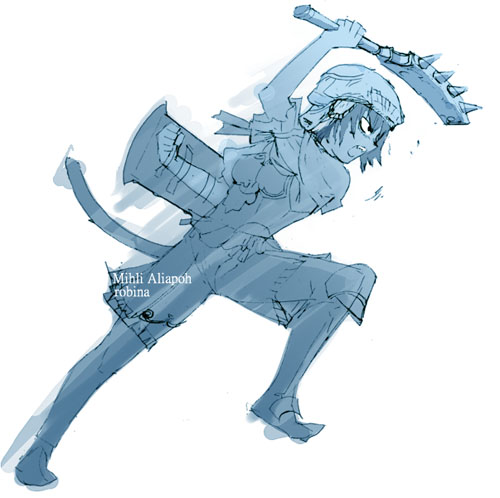 mihli aliapoh (final fantasy and 1 more) drawn by robina