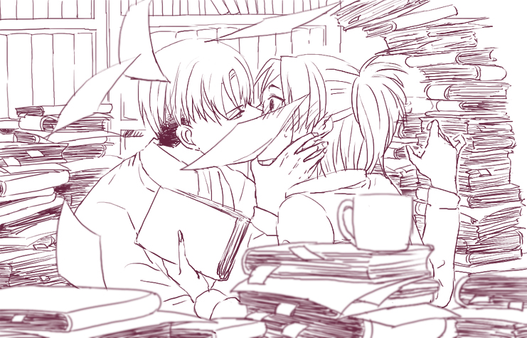 levi and hange zoe (shingeki no kyojin) drawn by noah_(livas)