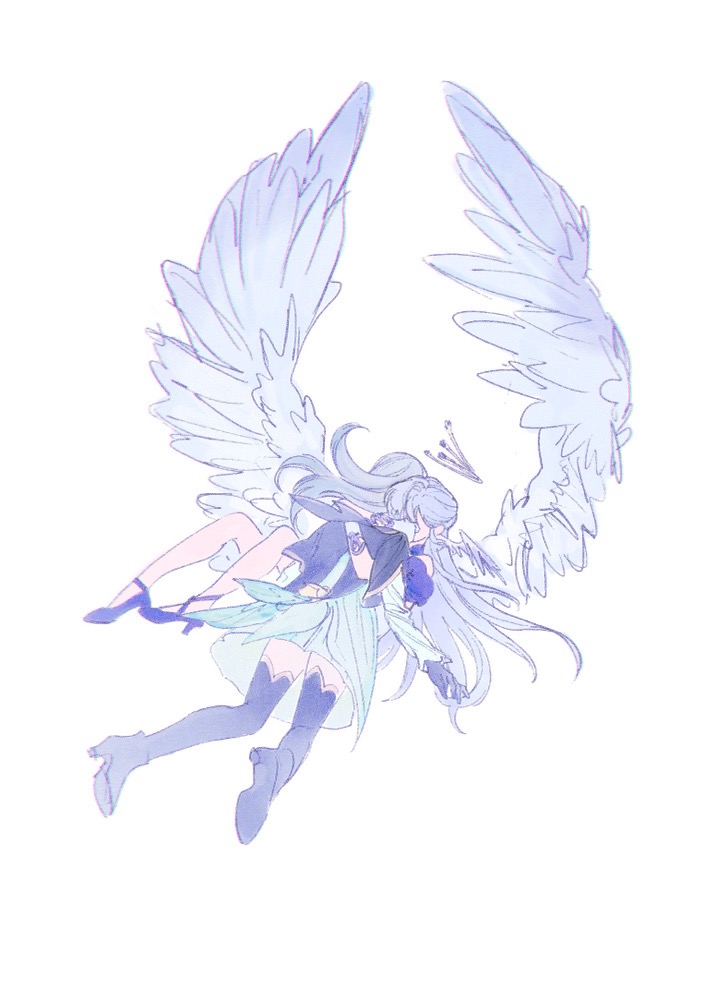 firefly and robin (honkai and 1 more) drawn by jiankangmeizi