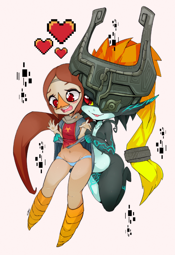 midna and medli (the legend of zelda and 2 more) drawn by slugbox