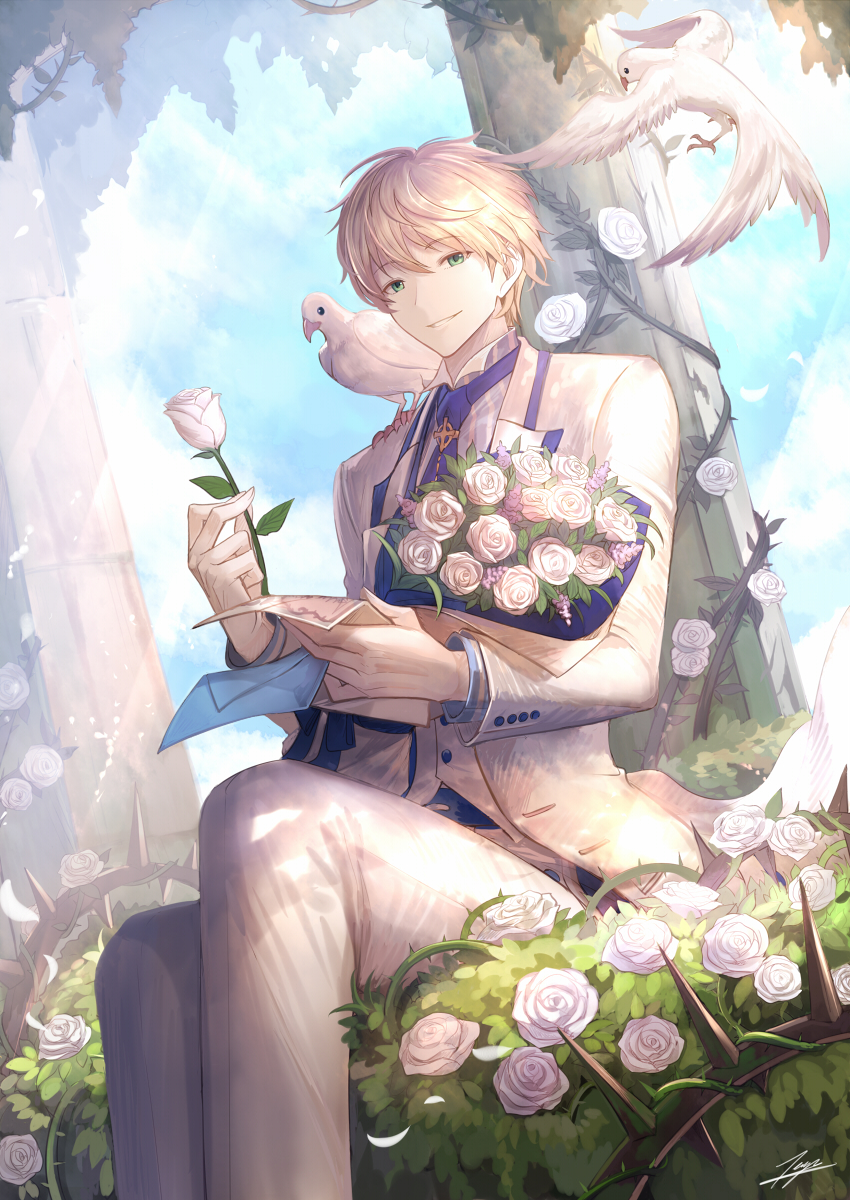 arthur pendragon (fate and 1 more) drawn by tenyo0819
