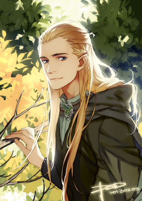 legolas (tolkien's legendarium and 1 more) drawn by psd_(psdgai)