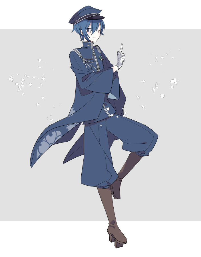 kaito (vocaloid and 1 more) drawn by yoshiki