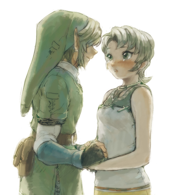 link and ilia (the legend of zelda and 1 more) drawn by yo_mo