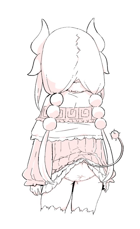 kanna kamui (kobayashi-san chi no maidragon) drawn by babalilo