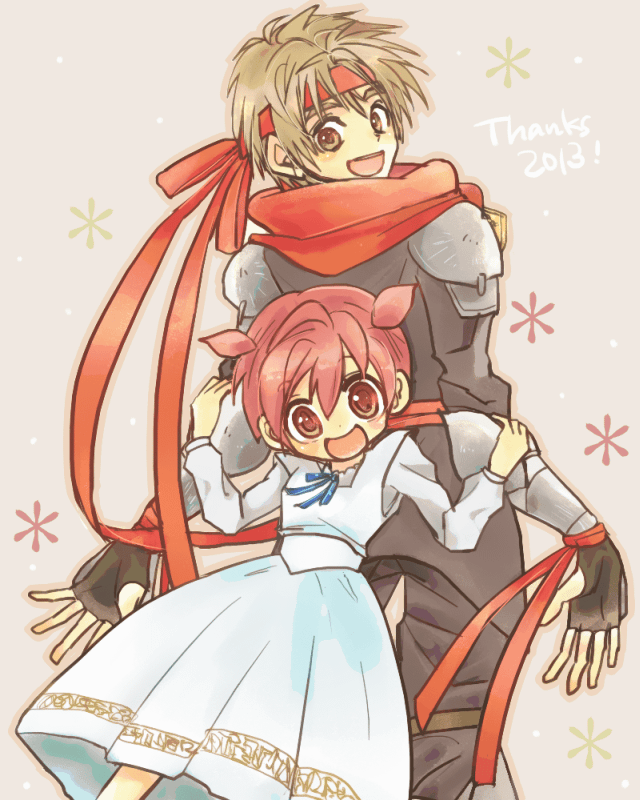 choko and arc (arc the lad and 1 more) drawn by yadoso