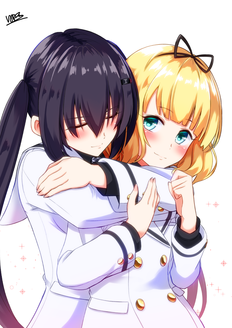 kirima syaro and tedeza rize (gochuumon wa usagi desu ka?) drawn by hinata_tino
