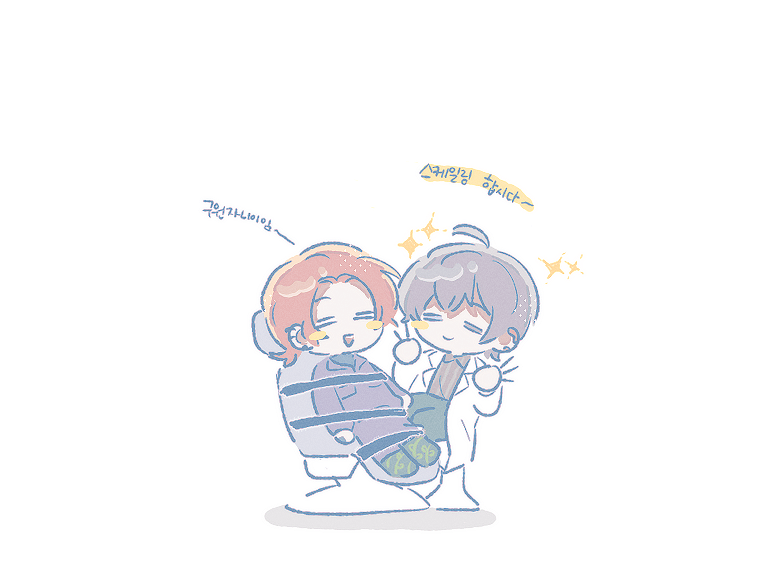 park moo-hyun and kim jaehee (eoduun badaui deungbul-i doeeo) drawn by forget_me_go