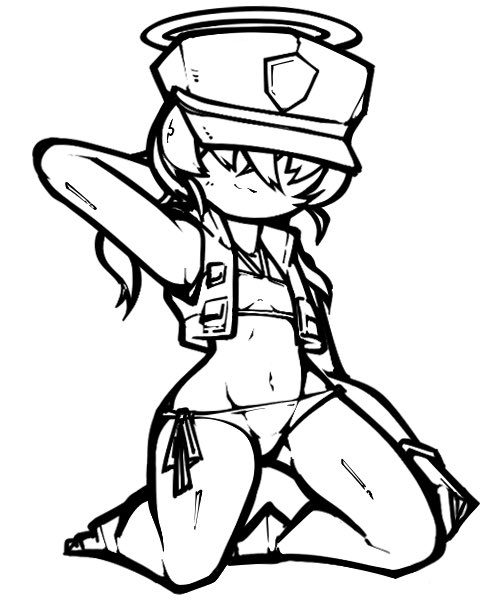 valkyrie police academy student (blue archive) drawn by name_omoitukan2