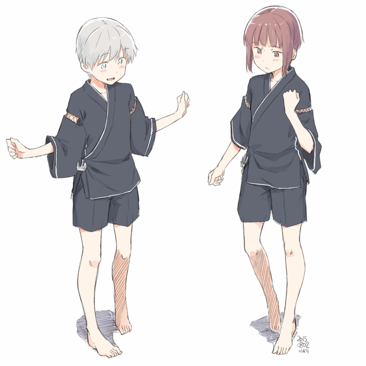 z1 leberecht maass and z3 max schultz (kantai collection) drawn by kawashina_(momen_silicon)